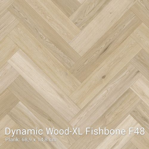 Interfloor vinyl Dynamic Wood XL Fishbone / Visgraat F48