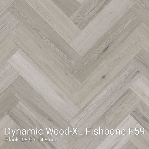 Interfloor vinyl Dynamic Wood XL Fishbone / Visgraat F59