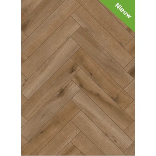 Gelasta PVC Rigid Click Callisto Visgraat - 5200 Natural Oak Dark