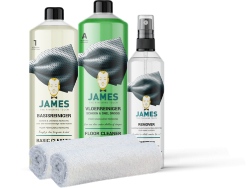 James Set Harde vloeren tbv. PVC, vinyl, laminaat, marmoleum, Natuur- en keramisch steen